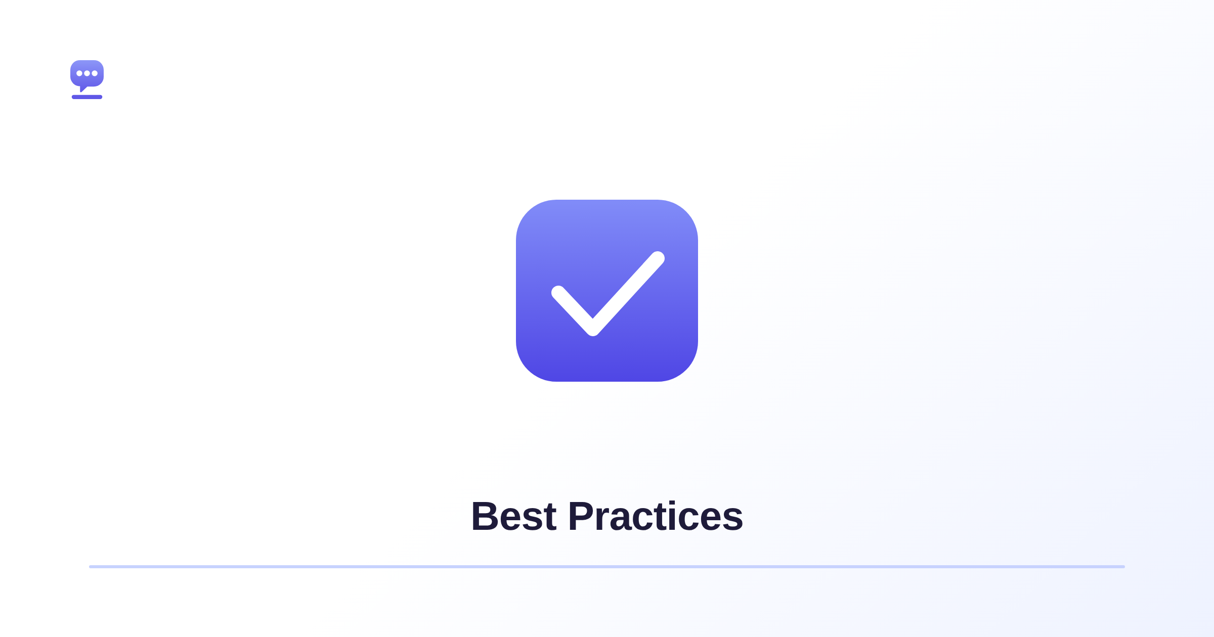 Best Practices